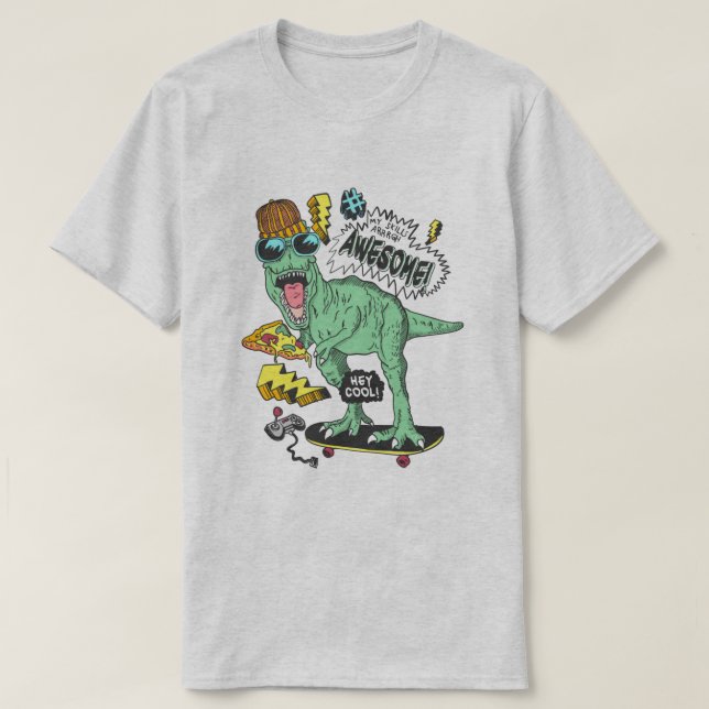 Camiseta T-Rex (Diseño del anverso)
