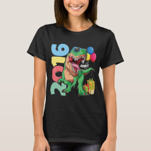 Camiseta T Rex 6º Chica de cumpleaños 6 años dinosaurio 201