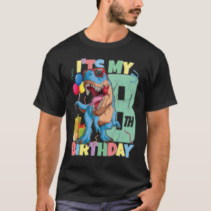 Camiseta T Rex 8.º Chica de cumpleaños 8 años dinosaurio 20