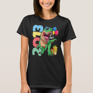 Camiseta T Rex 9º Chica de cumpleaños 9 años dinosaurio 201