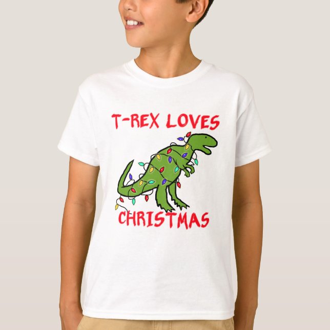 Camiseta T-Rex ama a los Navidades (Anverso)