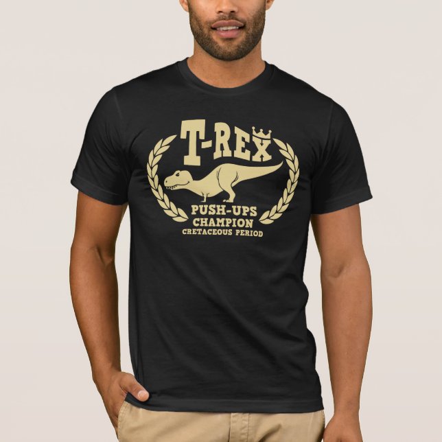 Camiseta T-Rex ama pectorales (Anverso)