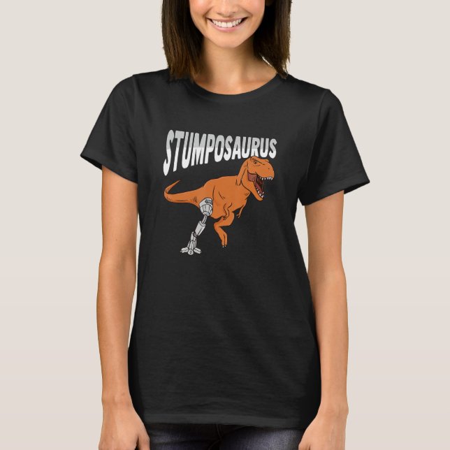 Camiseta T Rex Amputee Chiste Leg Dinosaurio Prostético par (Anverso)