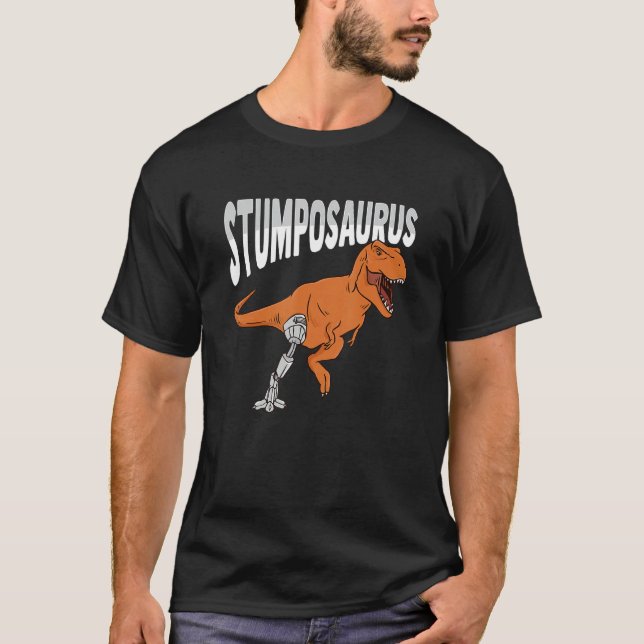 Camiseta T Rex Amputee Chiste Leg Dinosaurio Prostético par (Anverso)