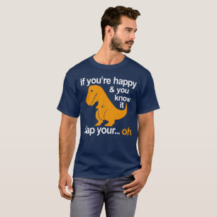Camiseta T-Rex aplaude sus manos