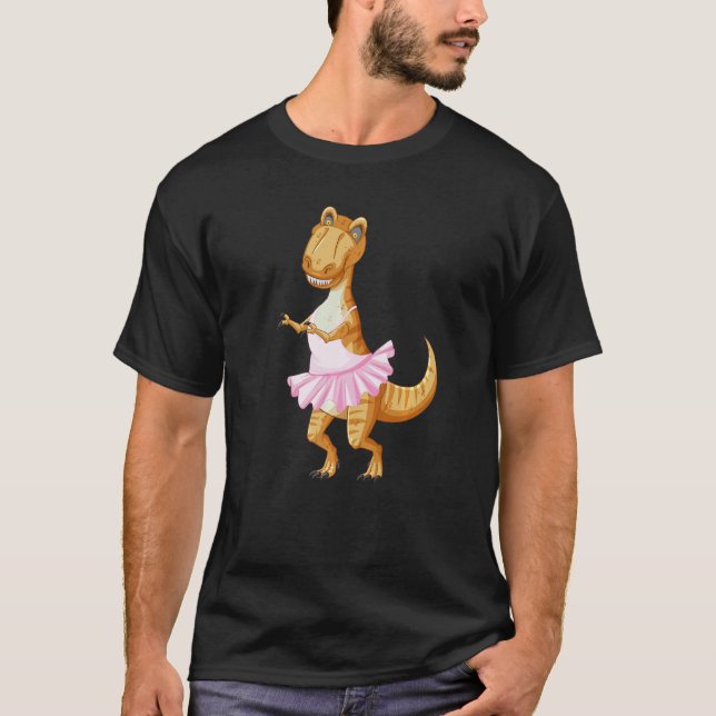Camiseta T Rex Artistic Ballet Ballerina Pointe Barr Graphi (Anverso)