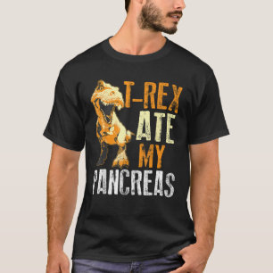 Camiseta T Rex Ate My Pancreas Diabetes Dinosaurios Amantes