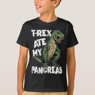 Camiseta T-rex Ate My Pancreas Dinosaur Diabetes Awaren
