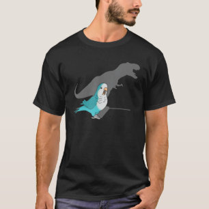 Camiseta T-rex Blue Monk Parakeet, memes divertidos de Birb