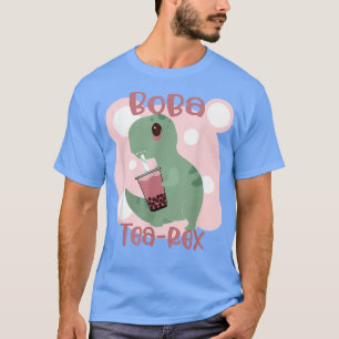 Camiseta T-Rex Boba Tea-Rex Bubble Tea Anime Kawaii Cute Di
