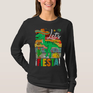 Camiseta T Rex Cinco De Mayo Tyrannosaurus Dinosaur Lets F