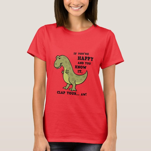 Camiseta T-Rex Clap II (Anverso)