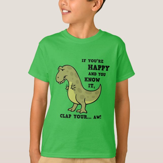 Camiseta T-Rex Clap II (Anverso)