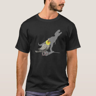 Camiseta T Rex Cockatiel Shadow Cockatoos Parrot Mascota Bi