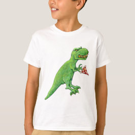 Camiseta T-Rex con la pizza
