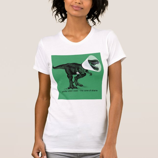 Camiseta T Rex Cone of Shame    Jennifer ellen Cook (Anverso)