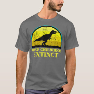 Camiseta T rex Dinosaur Conciencian Extintamente el Cáncer 
