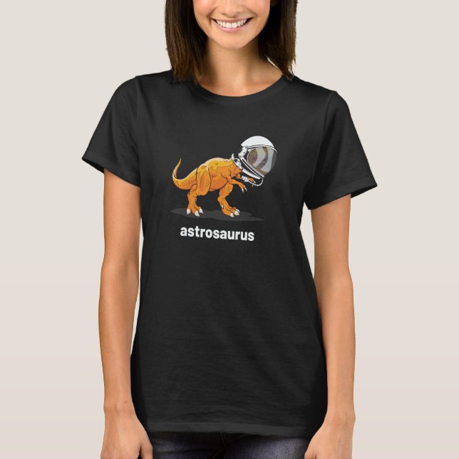 Camiseta T Rex Dinosaur Cute Astrosaurus Dino In Space (Anverso)