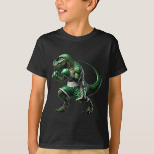 Camiseta T-rex Dinosaur Haciendo Boxeo Boxeador Arte Marcia