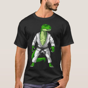 Camiseta T-rex Dinosaur Jiu-jitsu Judo Karate Taekwondo Mar