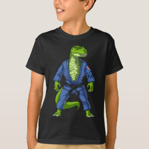 Camiseta T-rex Dinosaur Jiu-jitsu Judo Ninja Artes Marciale