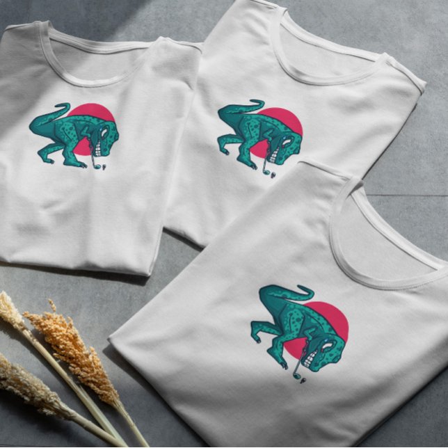 Camiseta T Rex Dinosaur Jugando Golf (Subido por el creador)