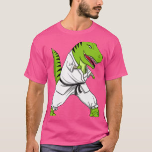 Camiseta T-Rex Dinosaur Karate Kickboxing Artes Marciales J