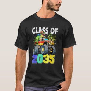 Camiseta T Rex Dinosaur Monster Truck Clase 2035 Pre K B