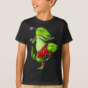 Camiseta T-rex Dinosaur Muay Boxeo Tailandés Karate Arte Ma