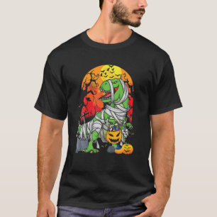 Camiseta T Rex Dinosaur Mummy Funny Halloween Tee Para Homb