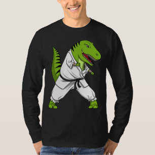 Camiseta T-Rex Dinosaur Ninja Martial Arts Karate