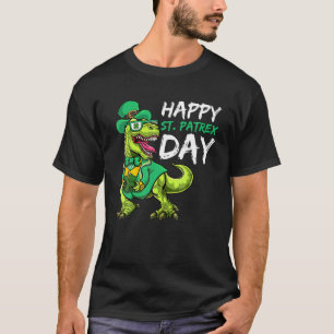 Camiseta T Rex Dinosaur , Niño Del Día De San Patricio
