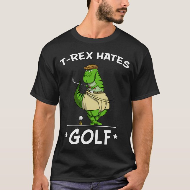 Camiseta T-Rex Dinosaur Odia Golf (Anverso)