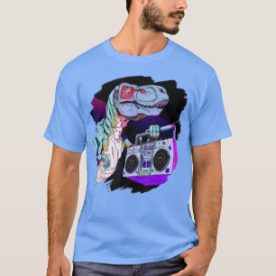 Camiseta T Rex Dinosaur Stereo Techno Tyrannosauro Rex Dj