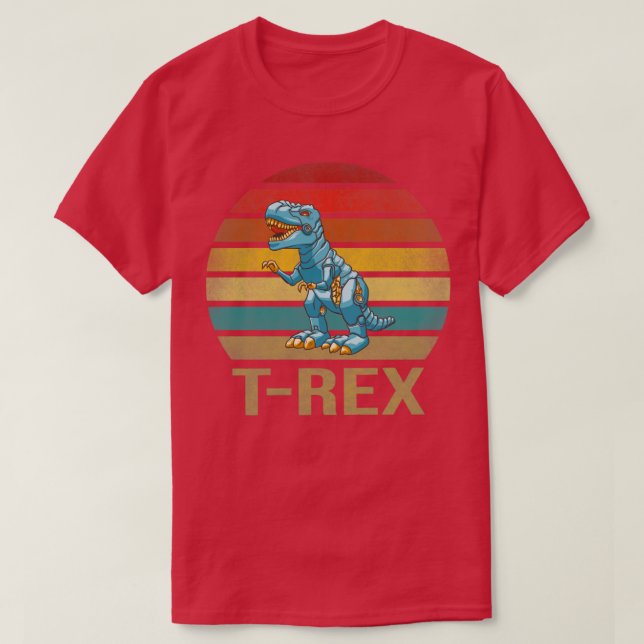Camiseta T Rex Dinosaur TRex Robot Dino RoboRex3 (Diseño del anverso)