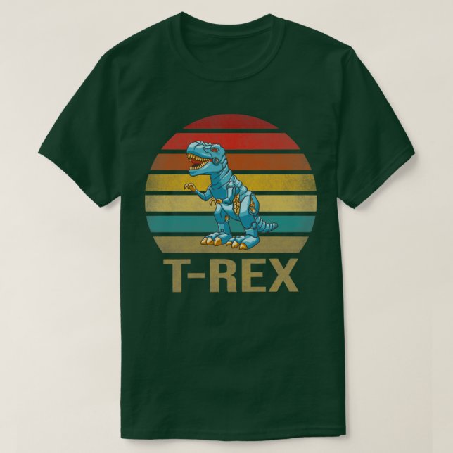 Camiseta T Rex Dinosaur TRex Robot Dino RoboRex3 (Diseño del anverso)