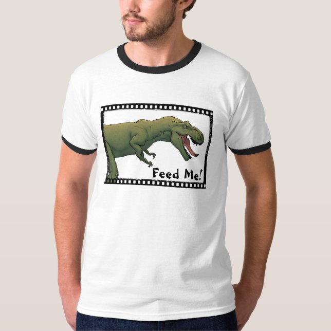 Camiseta T-Rex Dinosaur Tyrannosaurus Feed Me! (Anverso)
