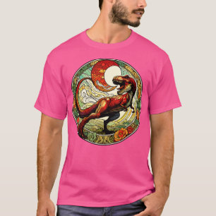 Camiseta T-Rex Dinosaurio Art Nouveau Tyrannosaurus Rex