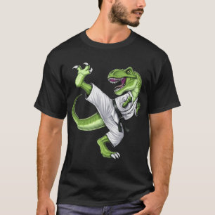 Camiseta T-Rex Dinosaurio Karate