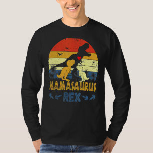 Camiseta T Rex Dinosaurio Mamasaurus Pajama Dino Twin Mom C
