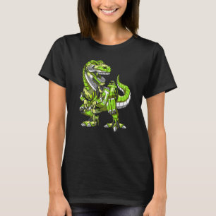 Camiseta T Rex Dinosaurio Robot Futurista Ciencia Ficción B