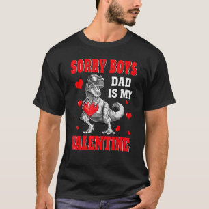 Camiseta T Rex Dinosaurios Corazones Perdón Muchachos Papá
