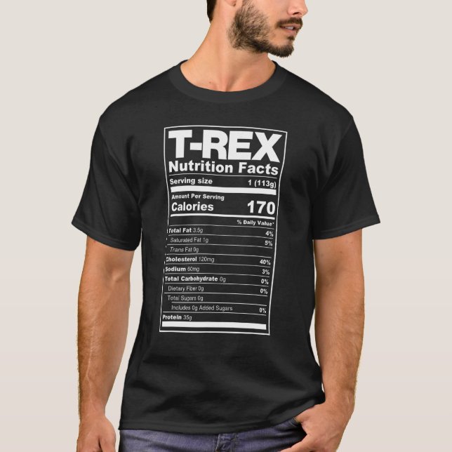 Camiseta T Rex Dinosaurios Nutrición de Pollos Hechos Sarcá (Anverso)