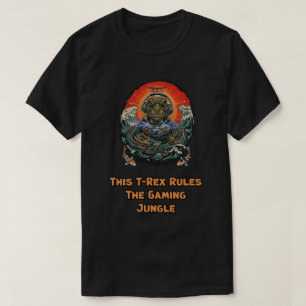 Camiseta T-Rex domina la selva de los videojuegos Leyenda d