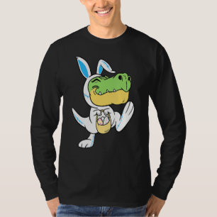 Camiseta T Rex Easter Bunny Dinosaur Cesta de Pascua