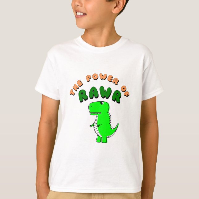 Camiseta T-Rex El Poder De RAWR (Anverso)