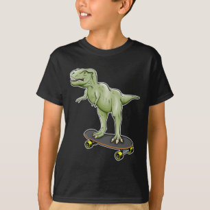 Camiseta T-Rex en monopatín Dinosaurio 