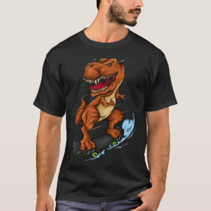 Camiseta T-rex en monopatín - T-rex adorable dinosaurio en