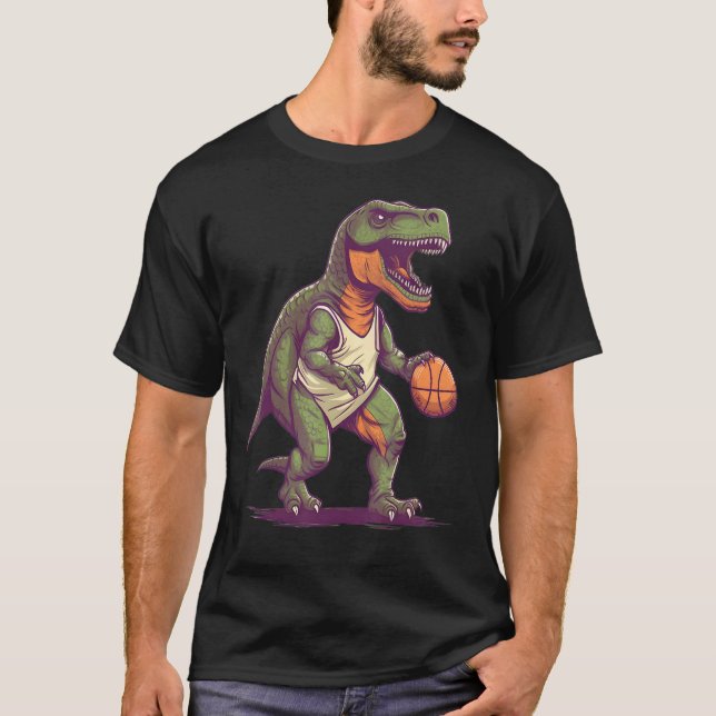 Camiseta T Rex entrenador de baloncesto Dino Trex Rex Sport (Anverso)