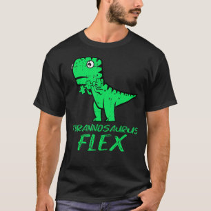 Camiseta T Rex Flex Pun Dinosaur Workout Fitness